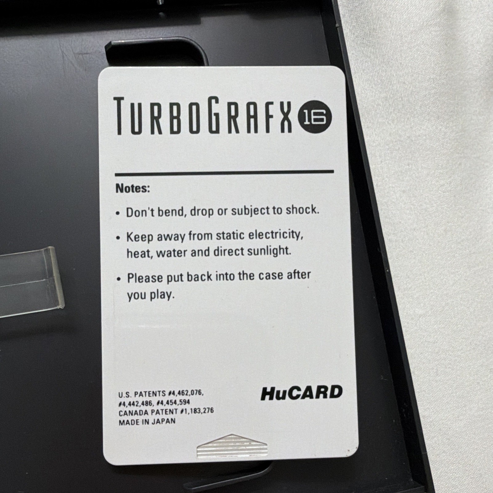 NEC Ninja Spirit TurboGrafx-16 HuCARD Video Game 1990 w/ Case