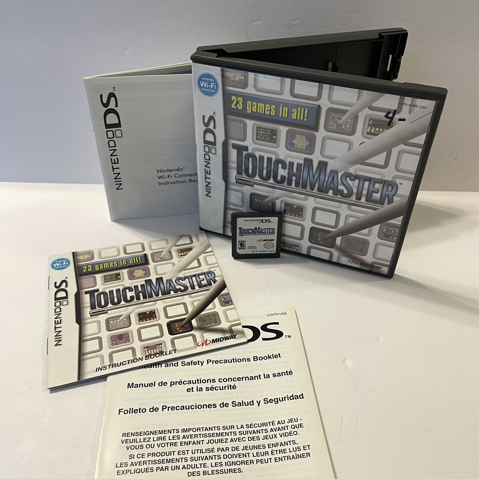 TouchMaster 23 Games (Nintendo DS, 2007) Complete W Manual CIB – Fast Free Ship