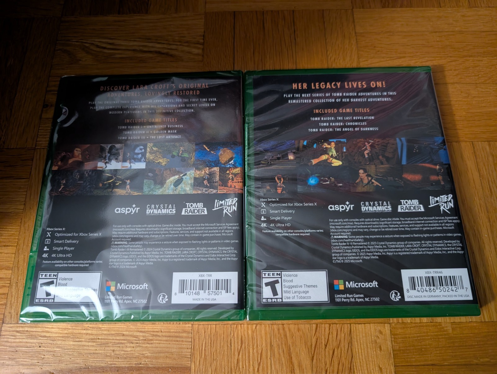 Tomb Raider I-VI I II III IV V VI Remastered Trilogy Microsoft Xbox One Series X