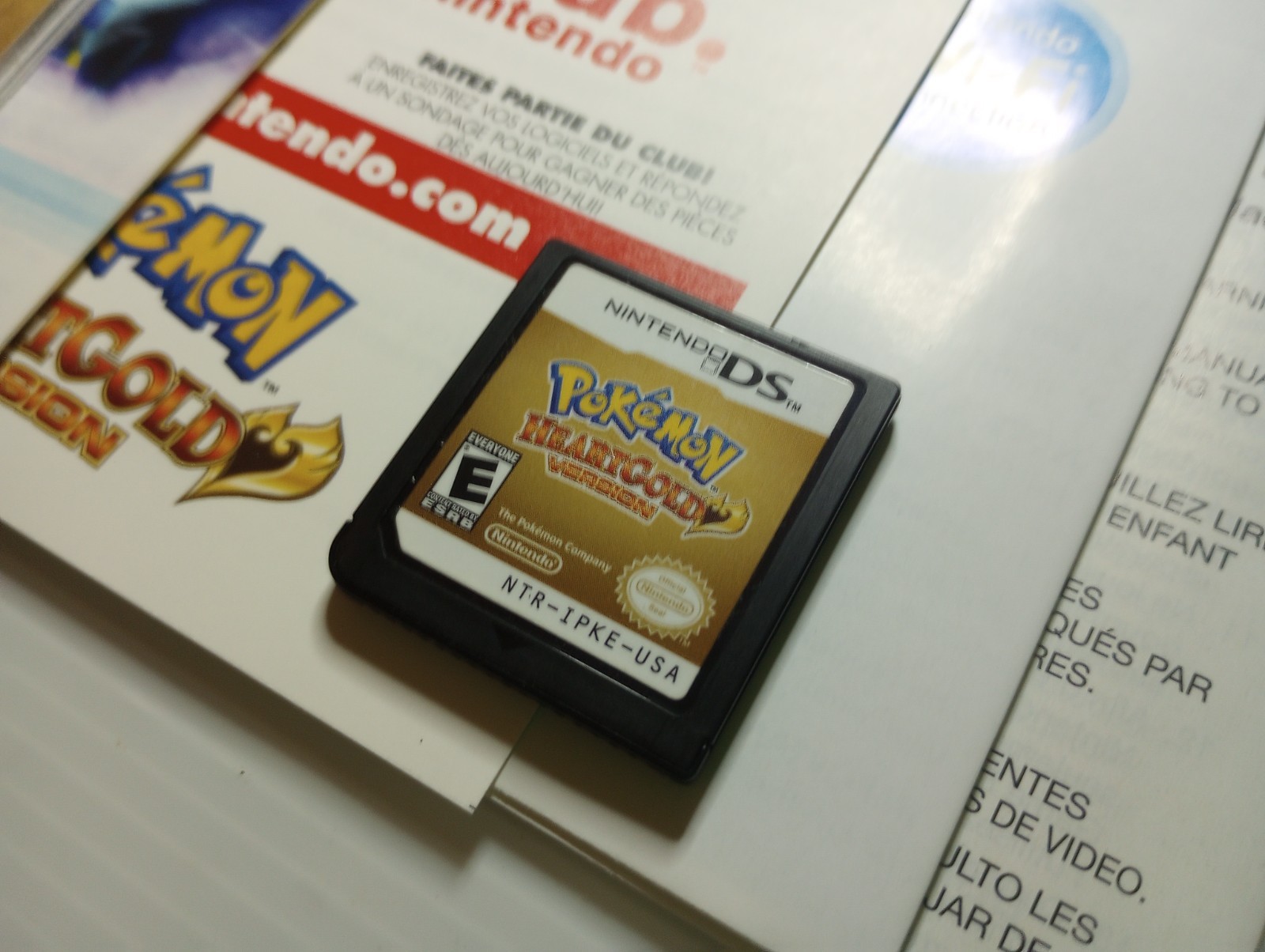 Nintendo DS Pokemon Platinum SoulSilver HeartGold Complete Game Case Manual +