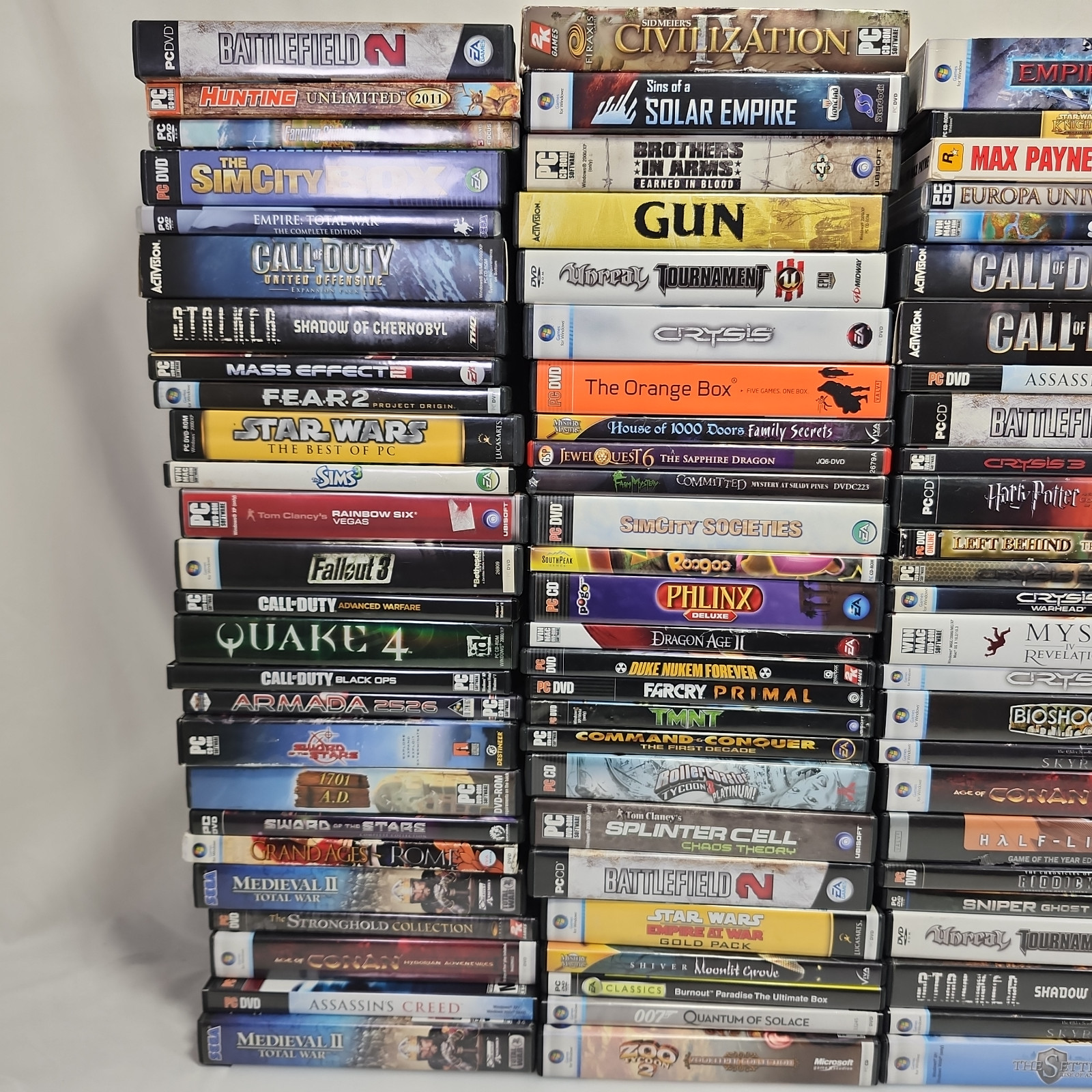 69 PC Games Lot – Pick and Choose, Call of Duty, Total War, Sims, crysis