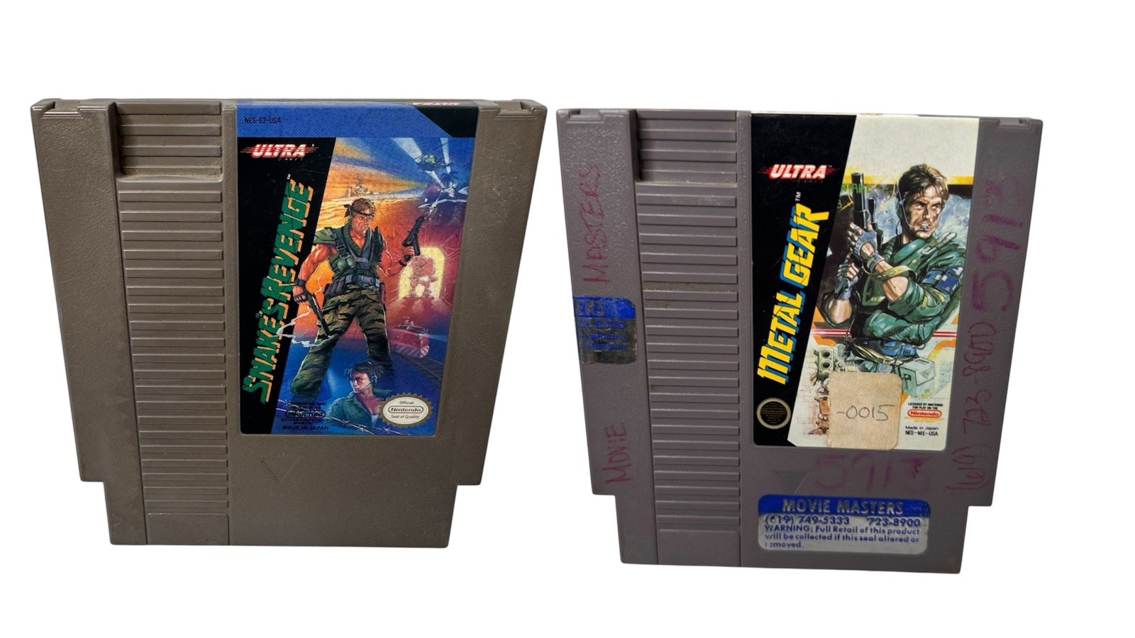 Metal Gear & Snake’s Revenge Lot Nintendo NES Lot Of 2 Tested / Working