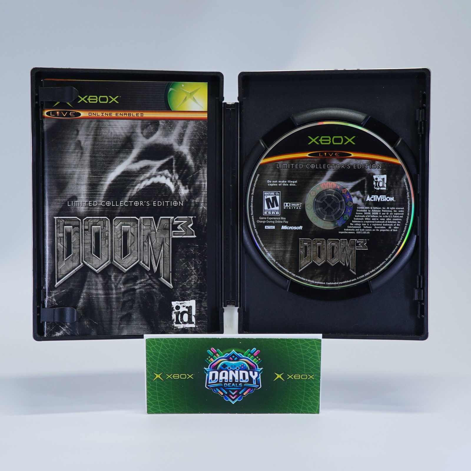 Doom 3 Limited Collector’s Edition CIB W/ Slipcover + Manual – Xbox