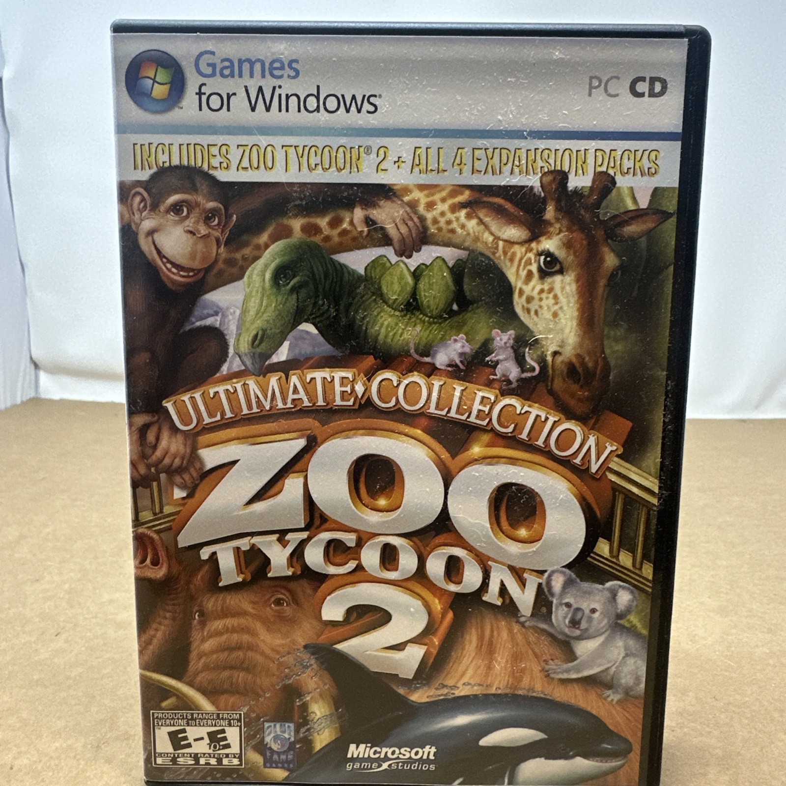 Zoo Tycoon 2 Ultimate Collection PC CD with All 4 Expansion Packs Complete 3disc