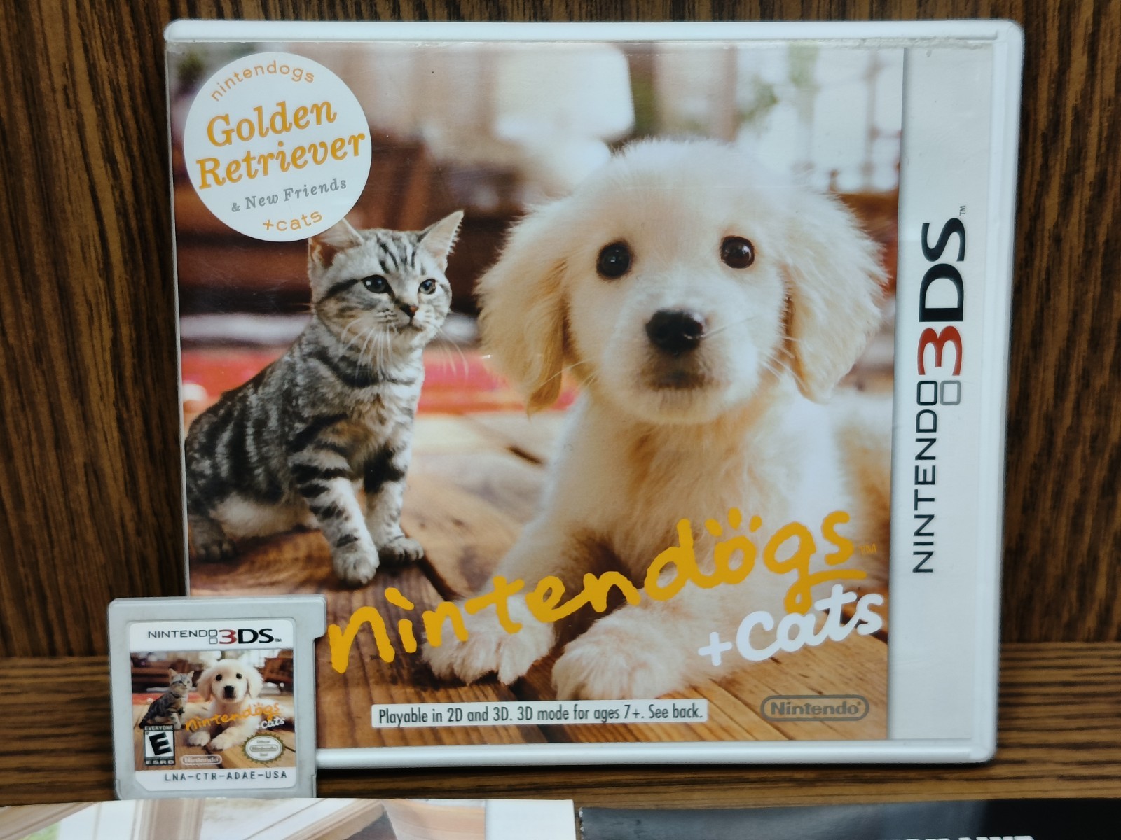 Nintendogs + Cats Golden Retriever & New Friends Nintendo 3DS CIB Auhentic Rare