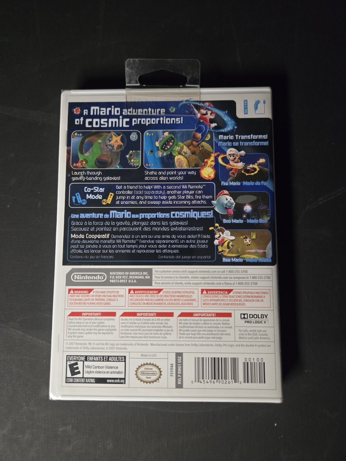 NEW SEALED Super Mario Galaxy (Nintendo Wii) Video Game