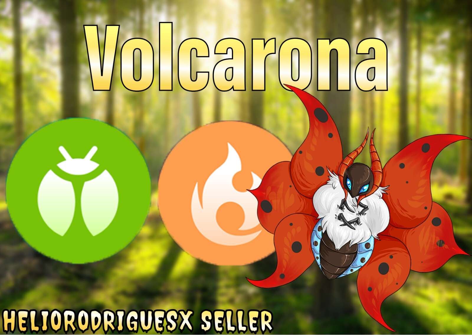 Pokemon Volcarona (Evolution Larvesta) Go Trade