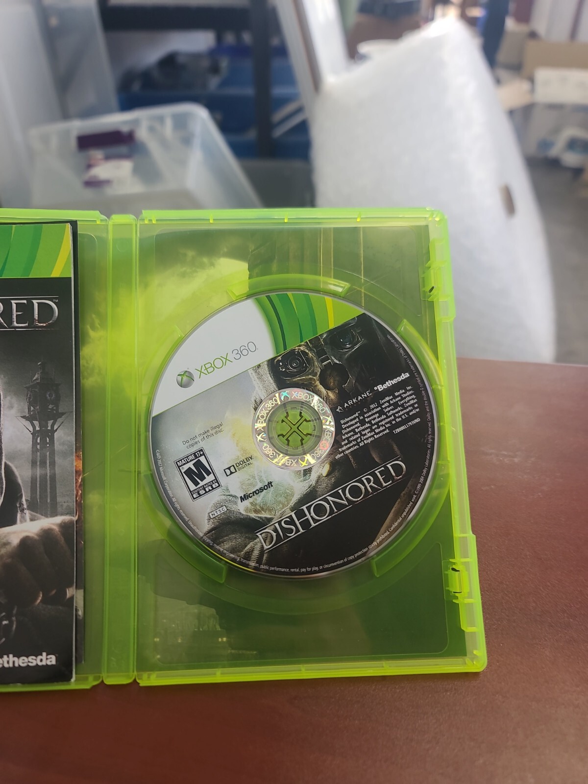 Dishonored 2012 Microsoft Xbox 360 Complete w/ Manual Game