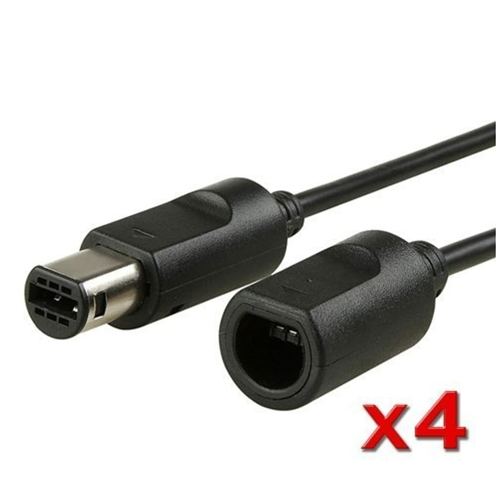 Lot Of 4 Controller Extension Cables For GameCube And Wii Brand New 4Z