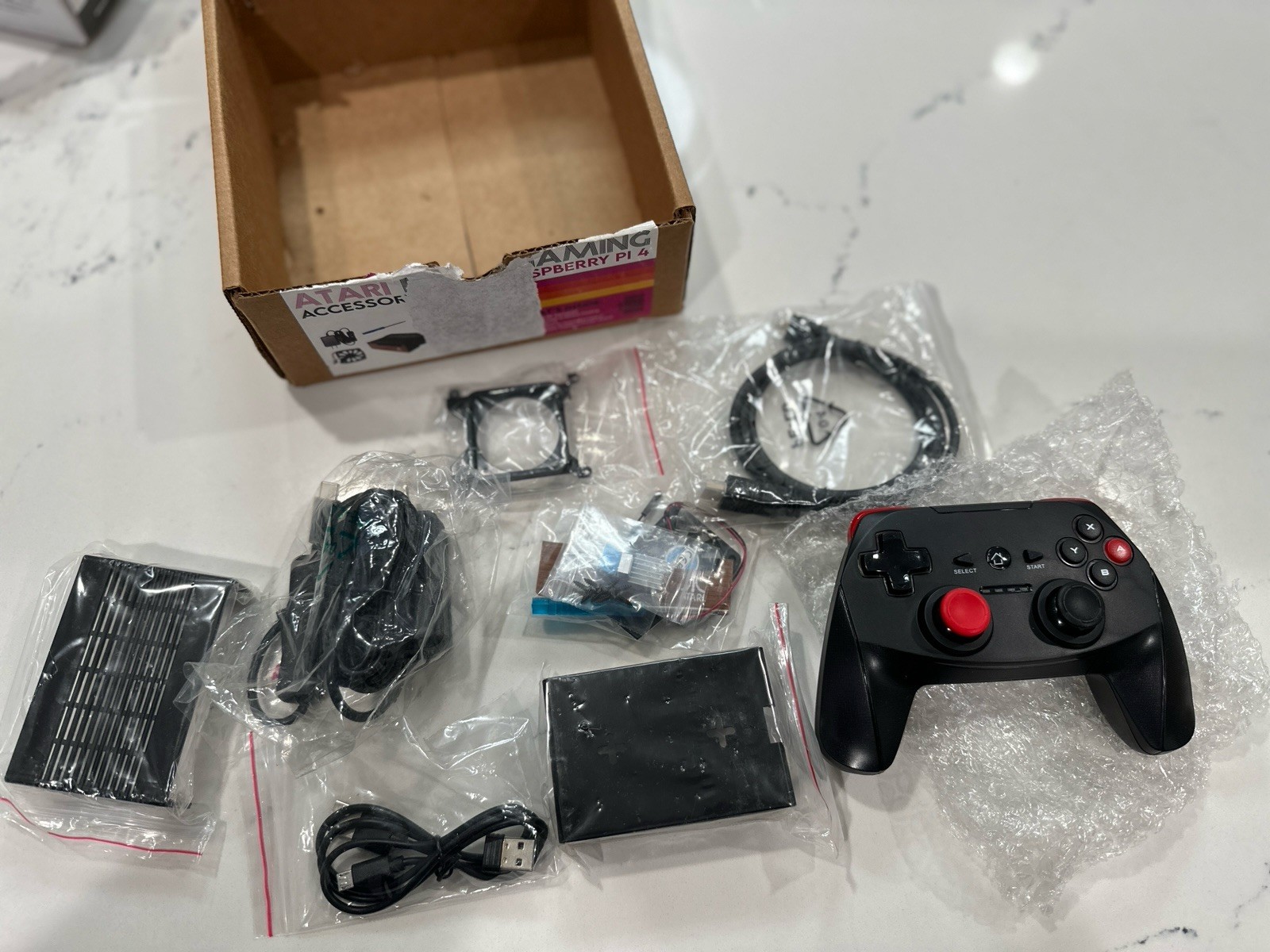 Micro Center Atari Retro Gaming Accessory Kit for Raspberry Pi 4 – Wireless RF