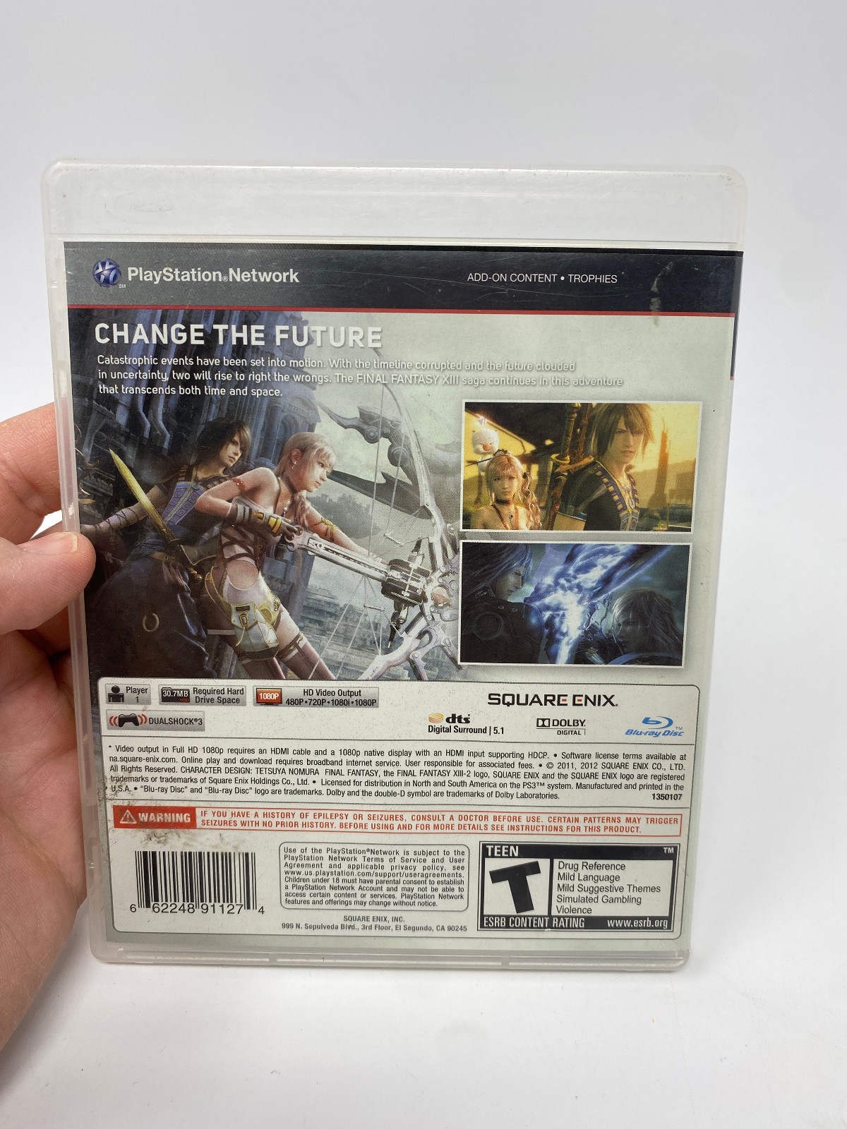 Final Fantasy XIII-2 Sony PlayStation 3, 2012, Complete CIB Authentic