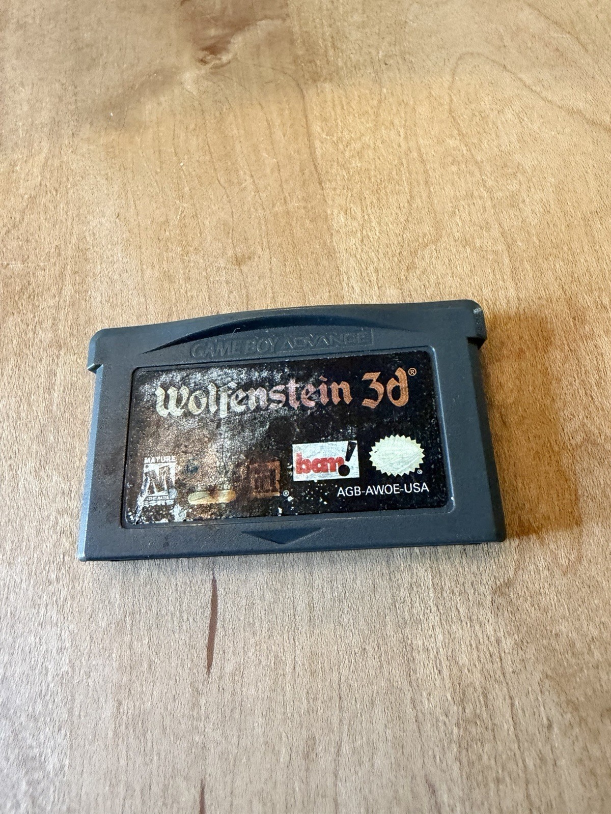 Wolfenstein 3D Nintendo Game Boy Advance Cartridge – Tested And Working! GBA