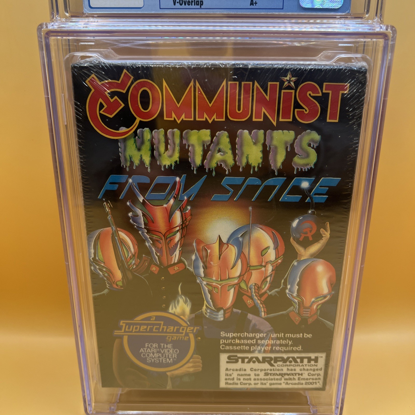 1982 ATARI SUPERCHARGER COMMUNIST MUTANTS FROM SPACE VIDEO GAME CASSETTE Sealed