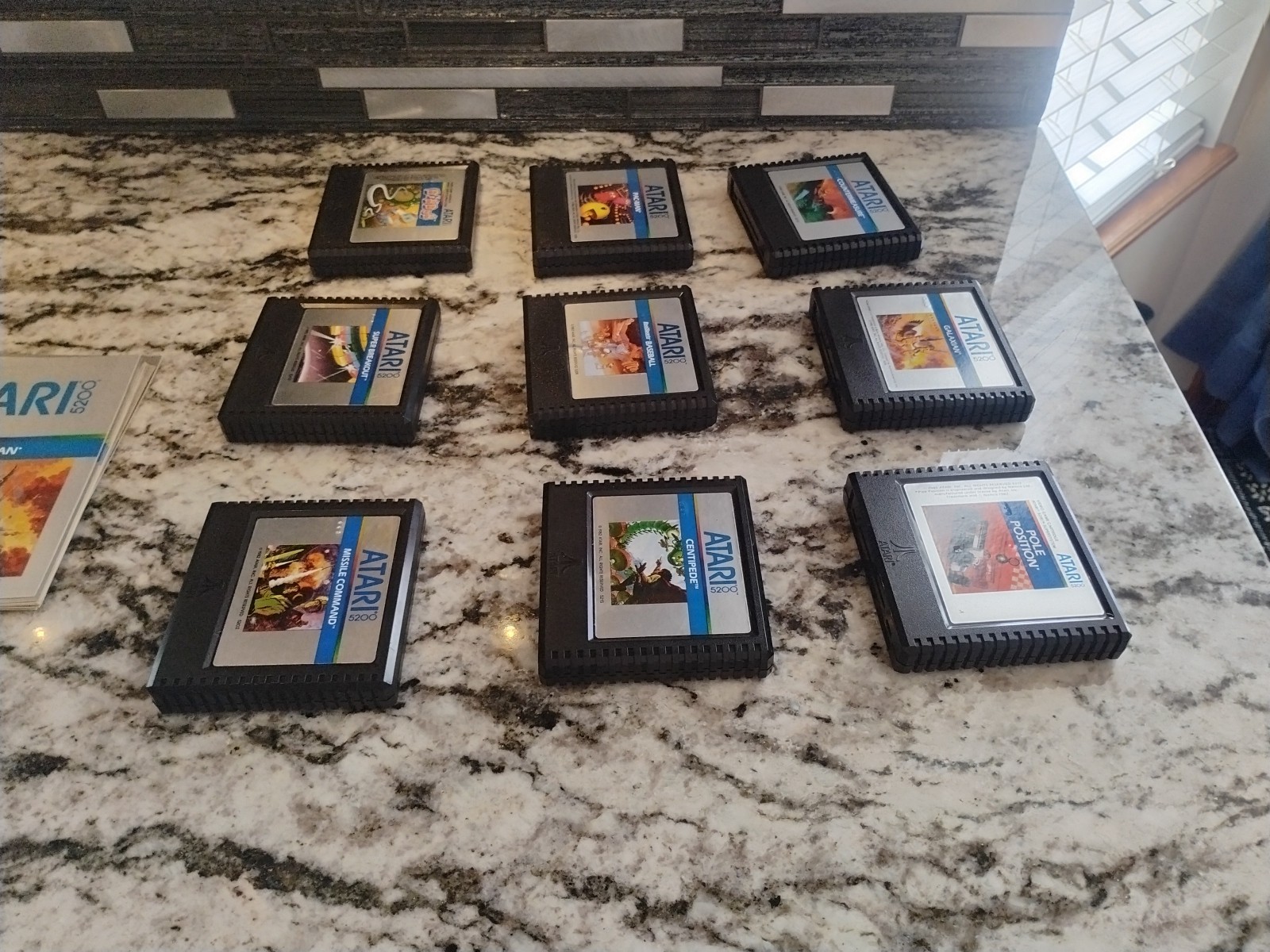 Atari 5200 Games Lot Of 9 – Tested And Working – With Manuals