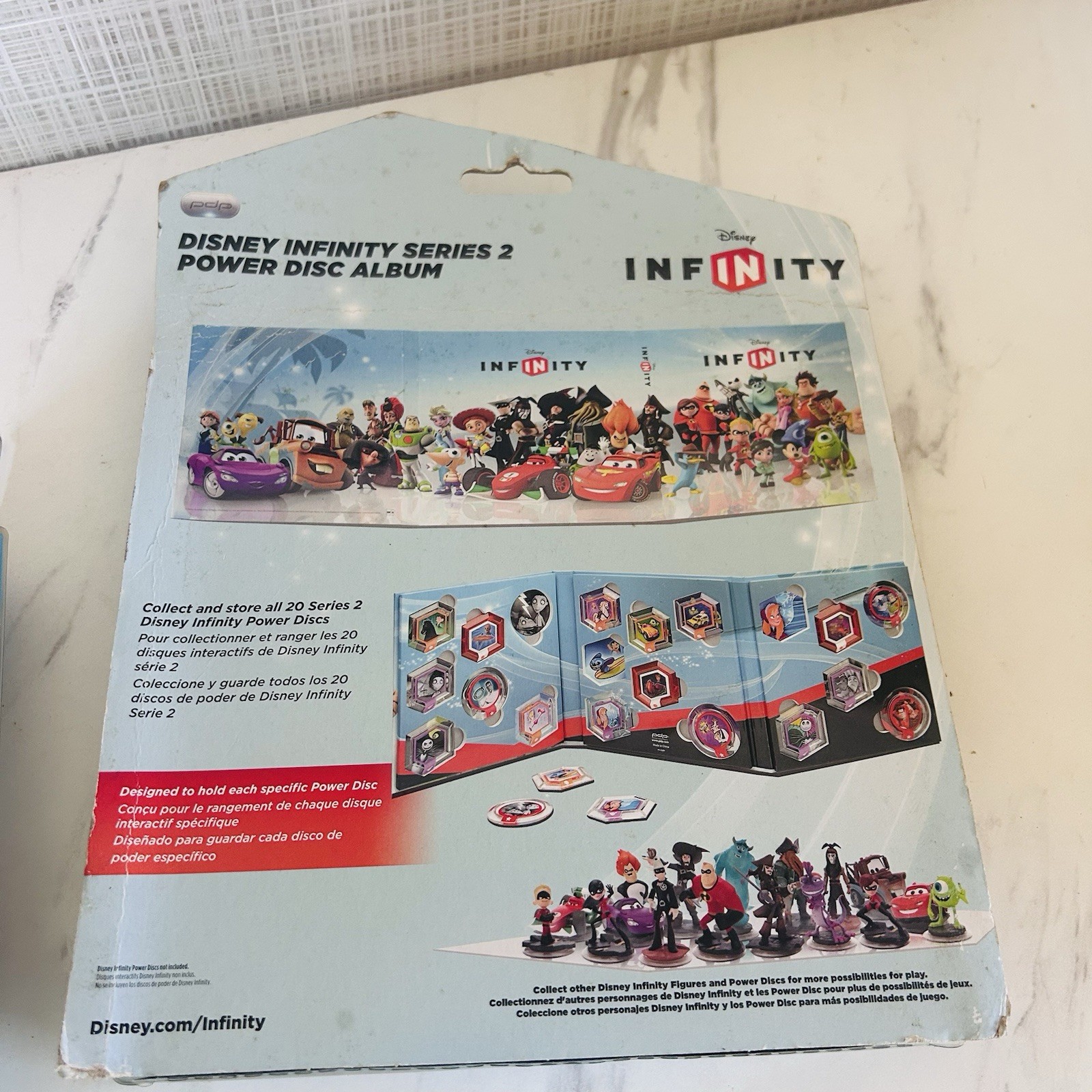 2 Disney Infinity Power Disc Album Holds 20 Wave 1 Power Discs PDP Gaming NEW