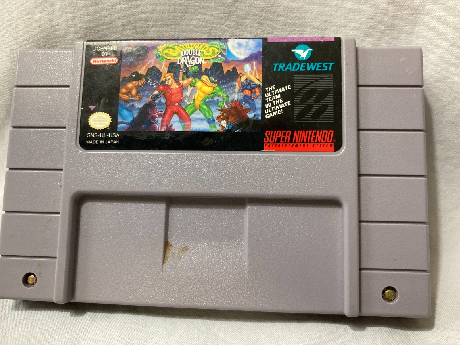 Battletoads & Double Dragon (SNES, 1993) Cartridge Only Tested Works