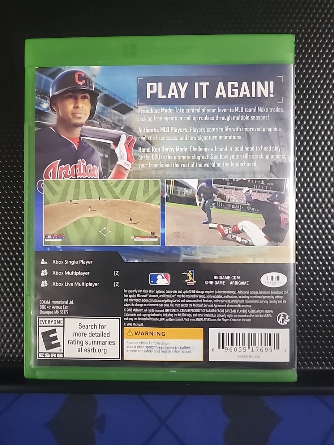 R.B.I. Baseball 18 (Microsoft Xbox One, 2018) Fully Tested