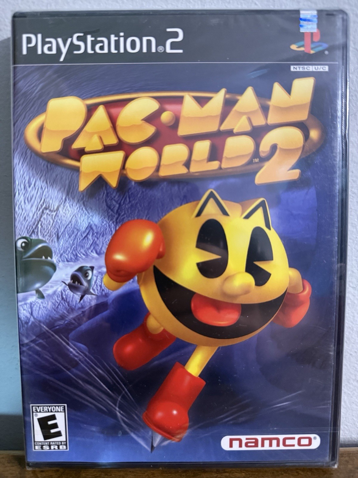 Pac Man World 2 (Sony PlayStation 2, 2002) Brand New Sealed Black Label Hang Tab