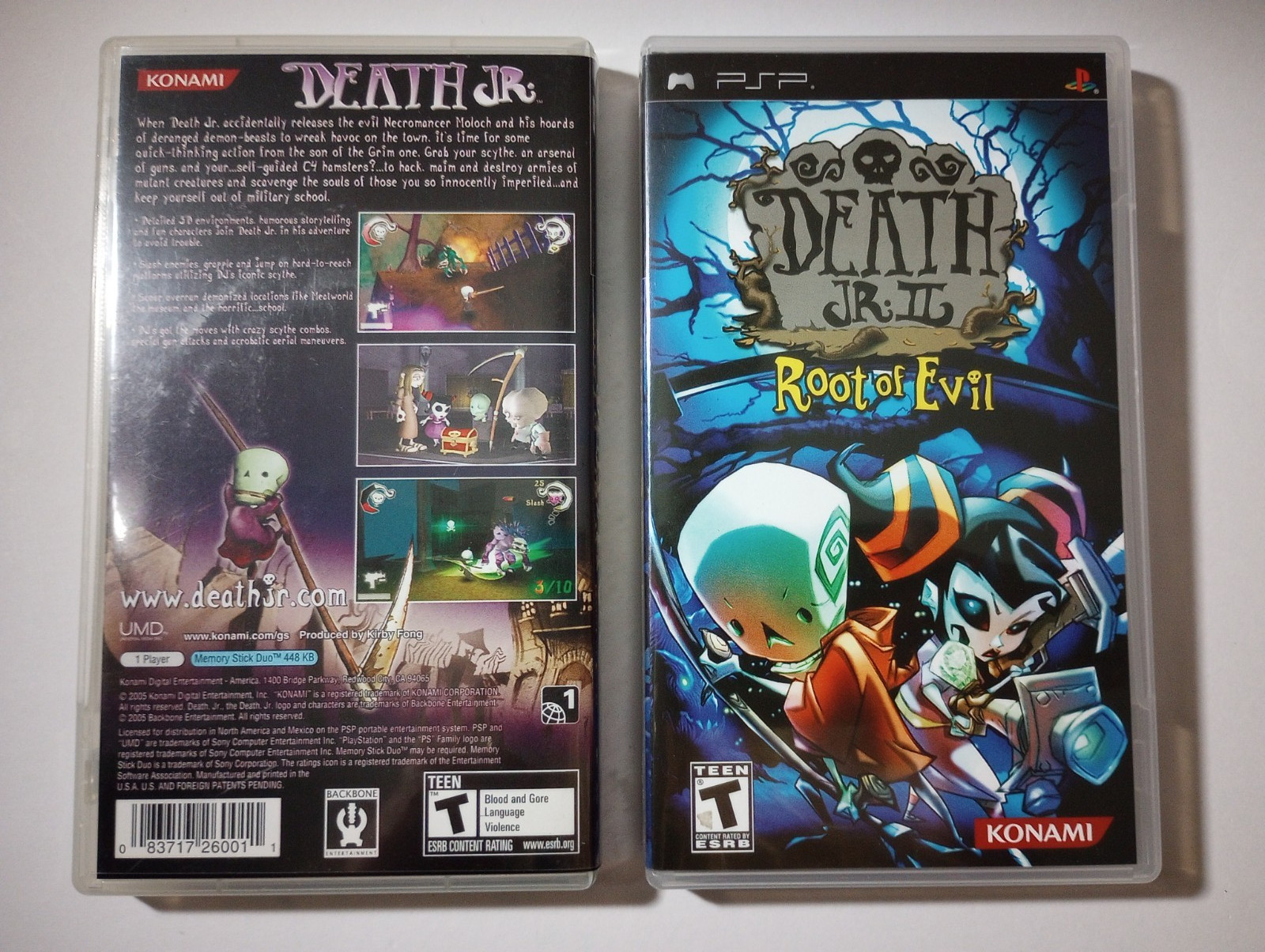 Death Jr + Death Jr 2 Root of Evil for Sony PSP Lot