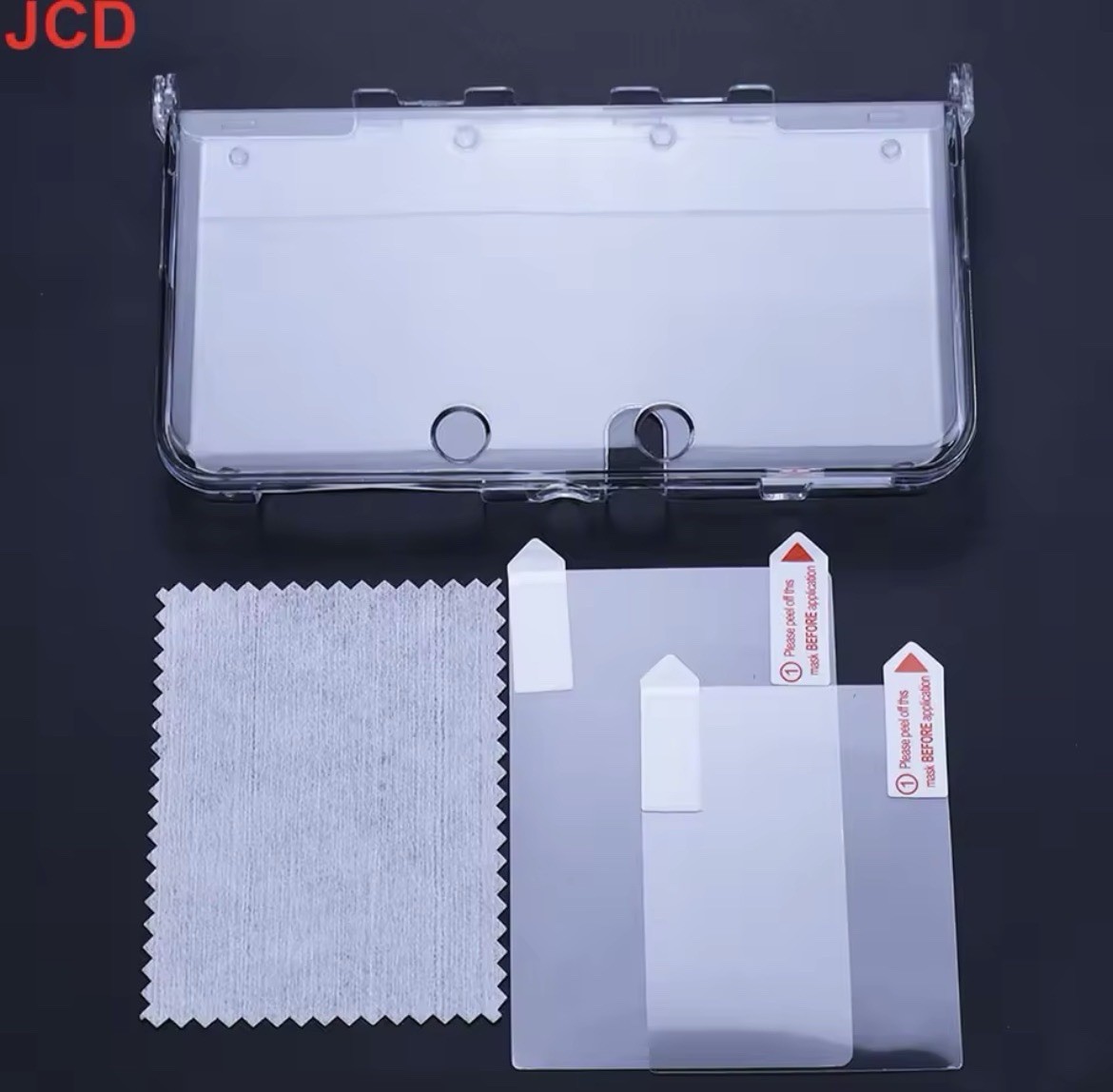 Crystal Shell Case Cover for 3DS/3DS XL/LL/New 3DS XL LL + Screen Protector Film