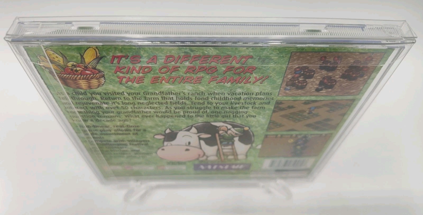 Harvest Moon: Back to Nature (PS1, 2000) *CIB w/ Reg Card + Case Protector* VGC