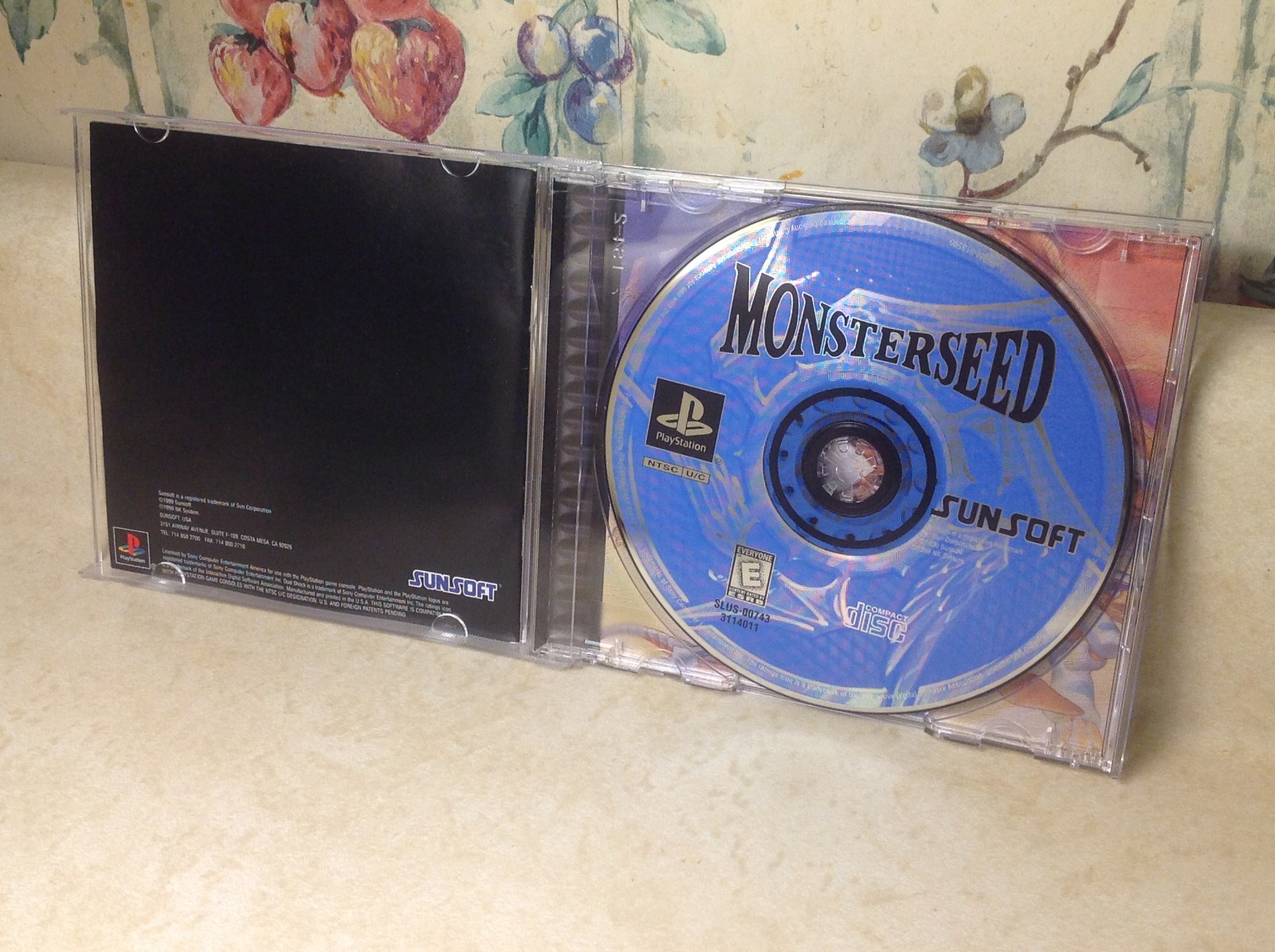 Sony Playstation 1 MONSTERSEED Video Game Complete with Manual