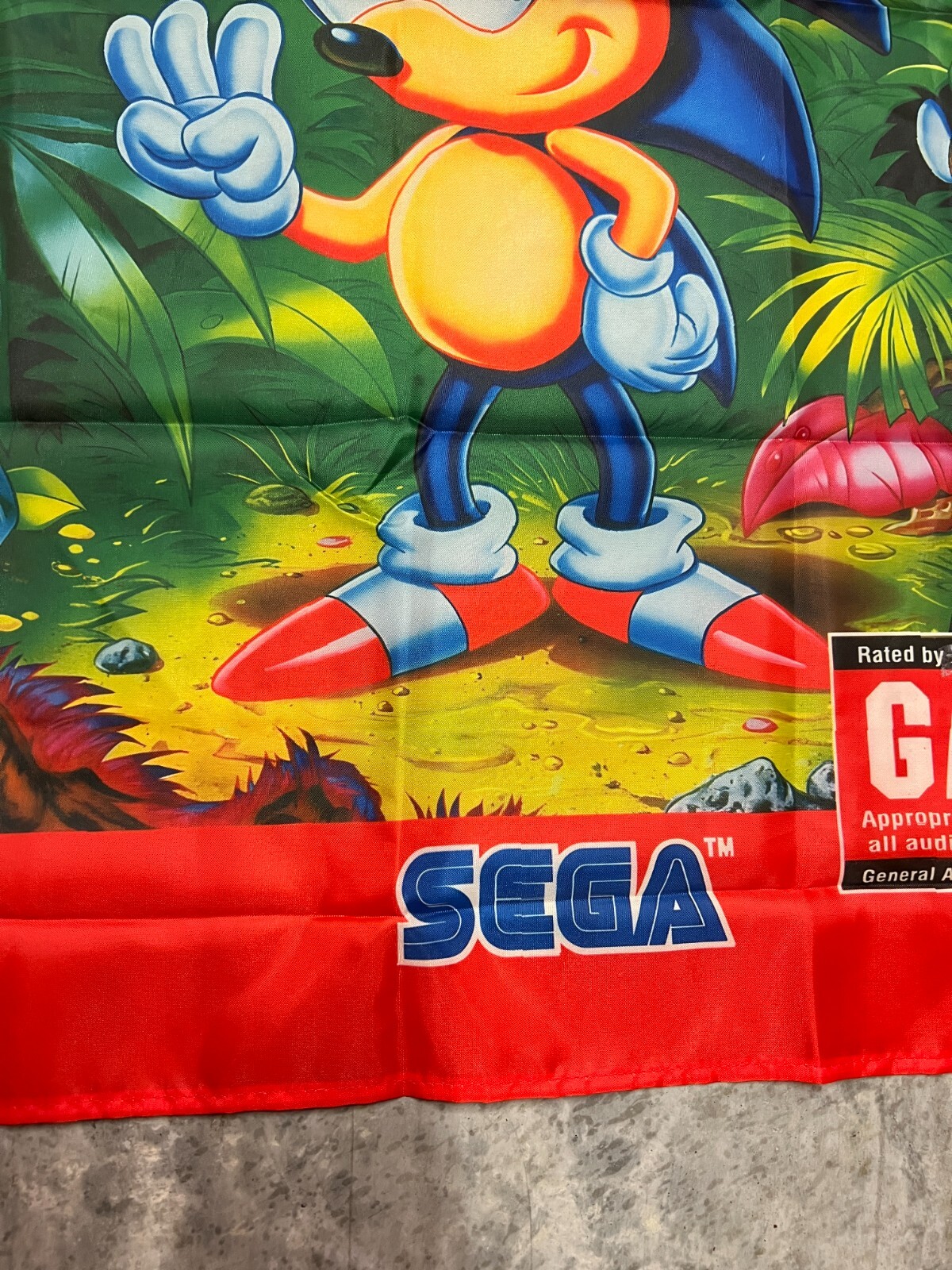 Sonic The Hedgehog 3 Custom Wall Flag Banner Tapestry 2 x 3 Ft, Sega Genesis
