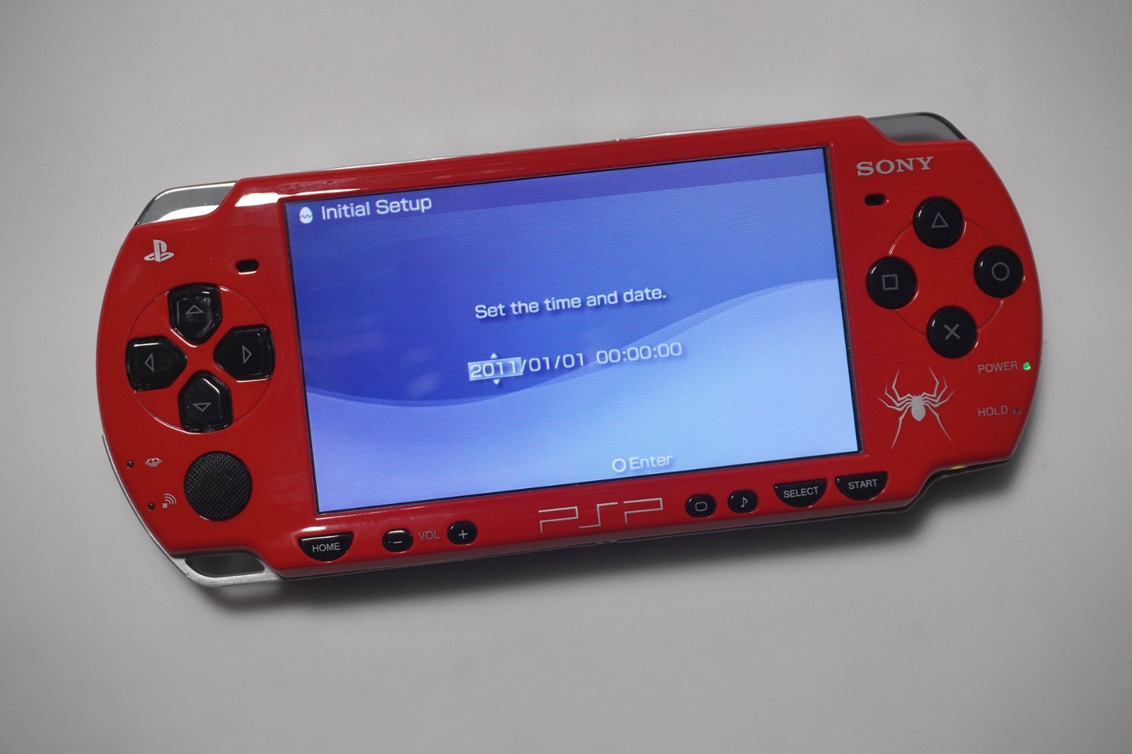 Customized PSP-2000 Spider Man Re-Shell Japan PlayStation Portable console