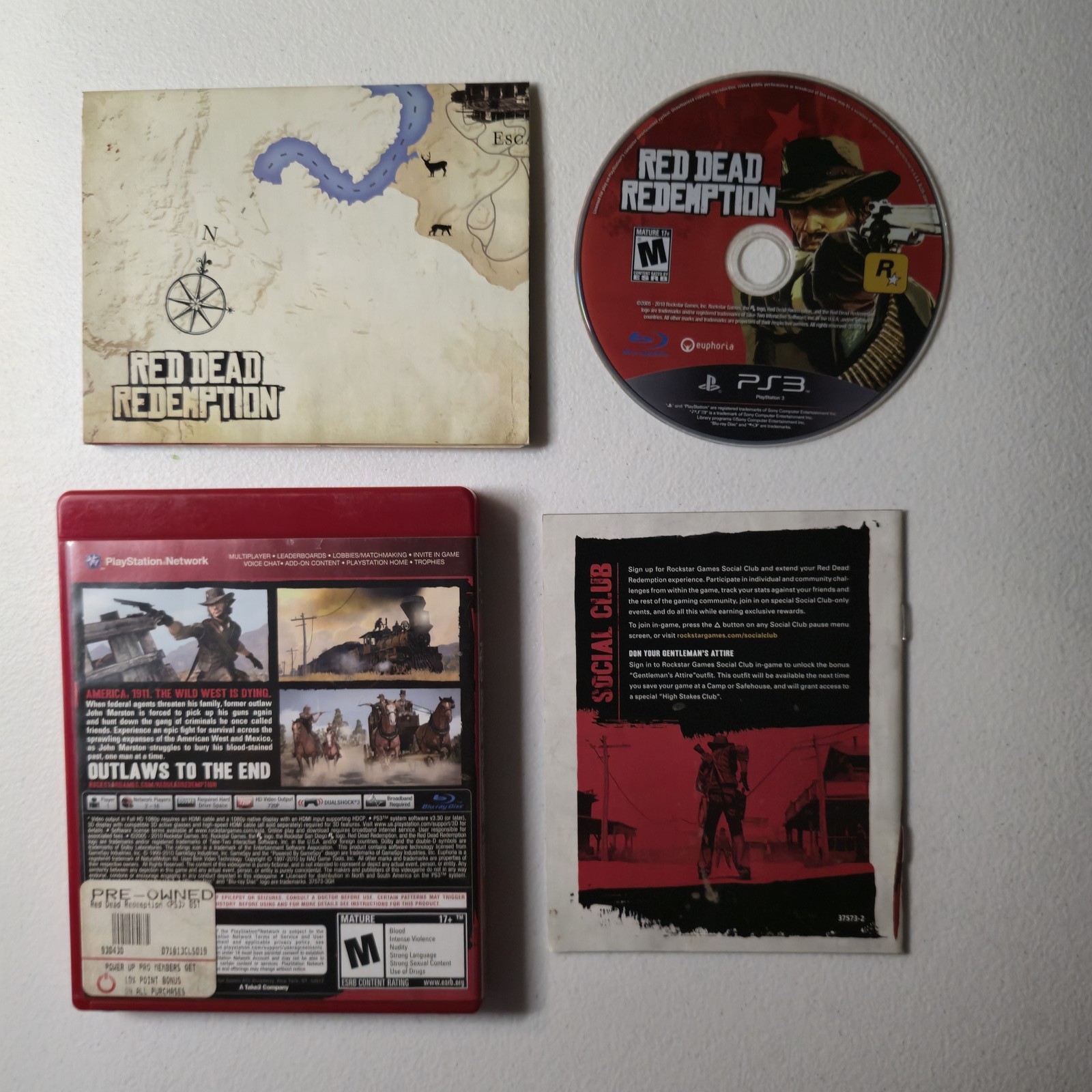 Red Dead Redemption Greatest Hits PS3 Video Game Multiplayer Western Rock Star