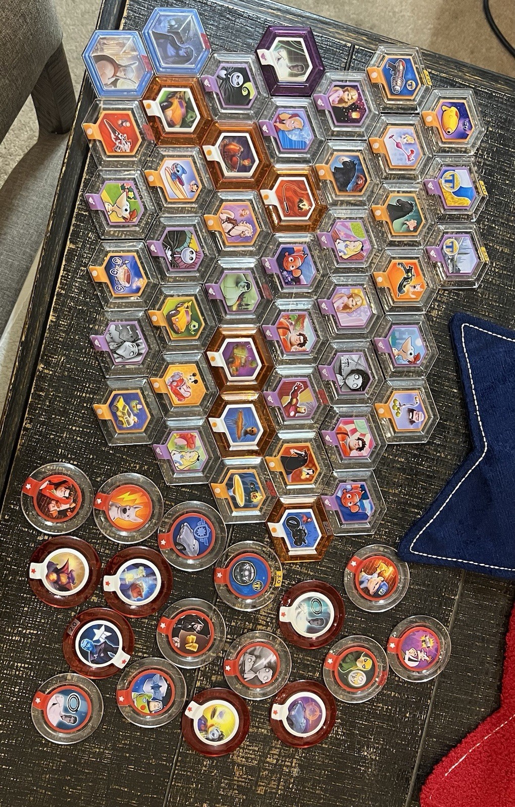 Assortment of Disney Infinity Figures With Power Disks And Play Cards (Not All)