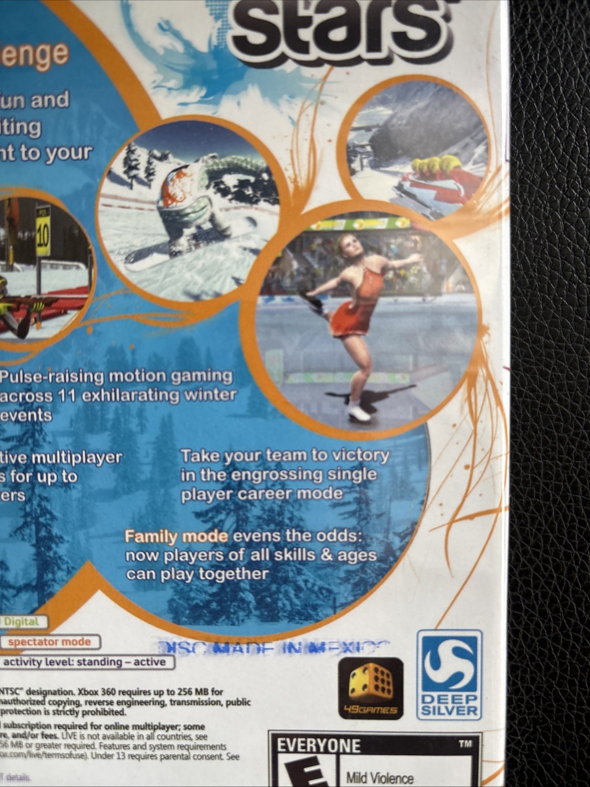 WINTER STARS XBOX 360 KINECT NEW FACTORY SEALED