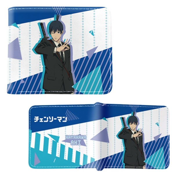 Chainsaw Man Bi-Fold Wallet – AKI HAYAKAWA STYLE A New (Anime 4×5″ Billfold)