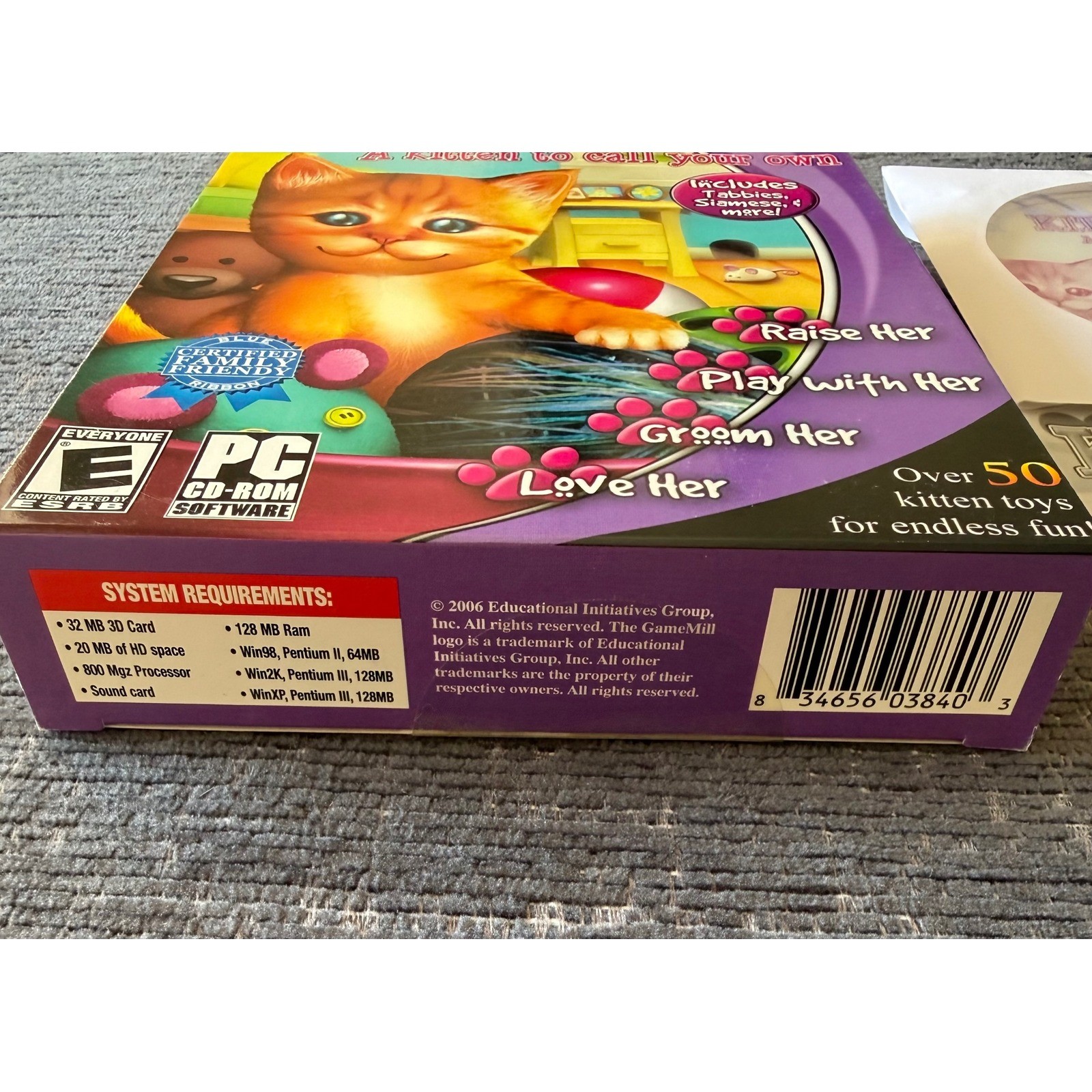 Kitty Care PC CD-ROM Game Kids Big Box Virtual Pet