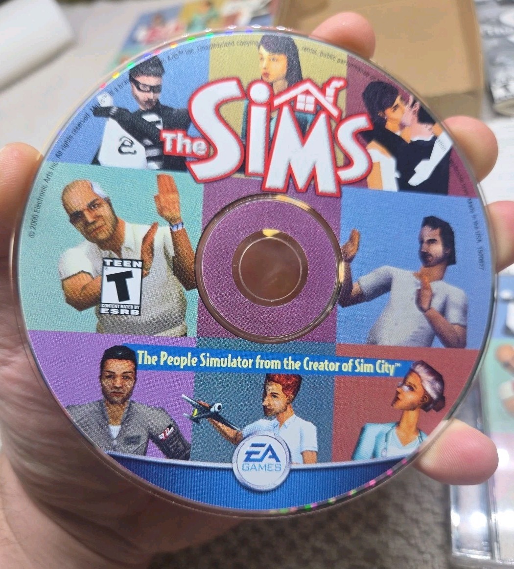 CIB The Sims The People Simulator Big Box PC 2000 w/ Manual, Inserts and Mailer