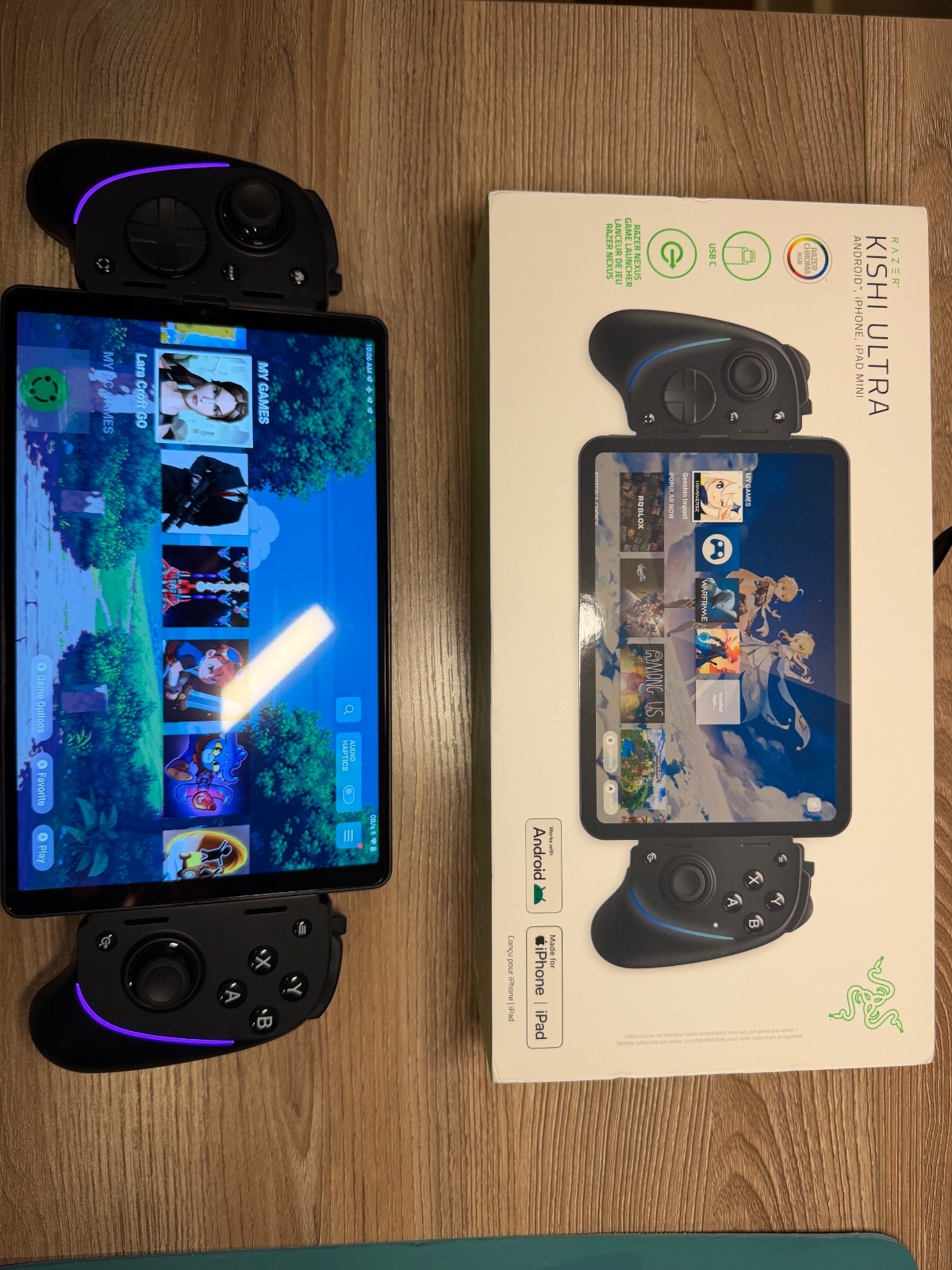 Razor Kishi Ultra – USB C Controller – Tablet/Phone not included – w/box
