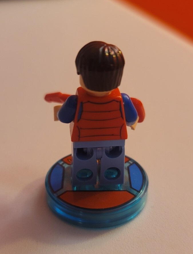 Lego Marty McFly Minifigure W/ Stand & Guitar Back to the Future 71201