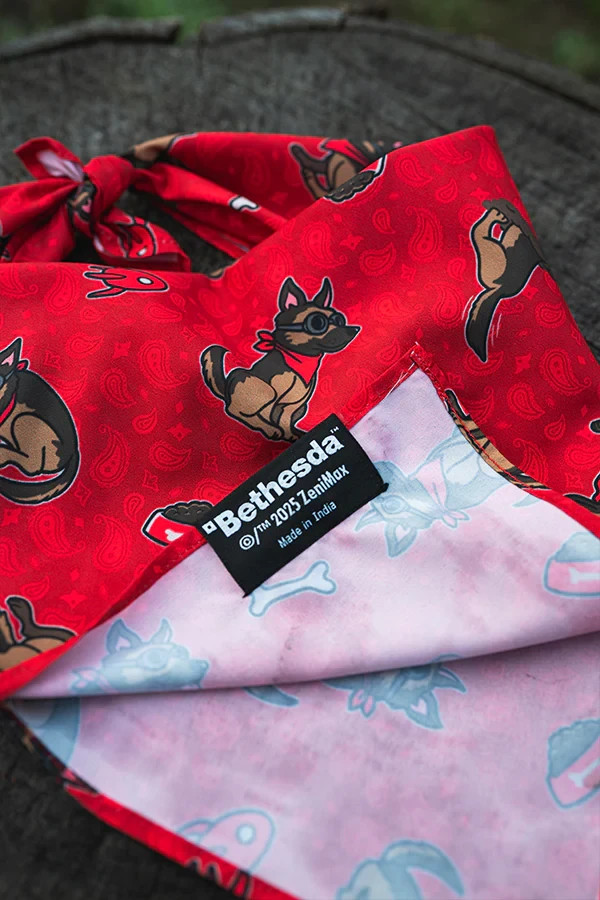 Fallout Dogmeat Nuka Cola Vault Boy Pet Bandana Set Large Size NEW