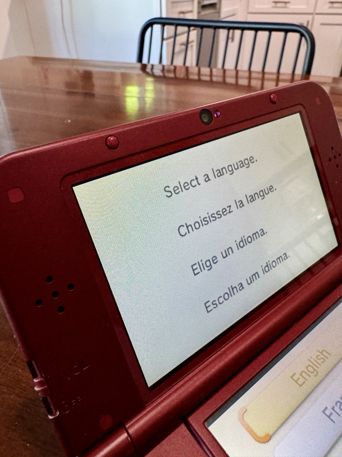 Nintendo New 3DS XL Red Handheld System w/ AC Adapter, Wi-Fi, 4GB, North America