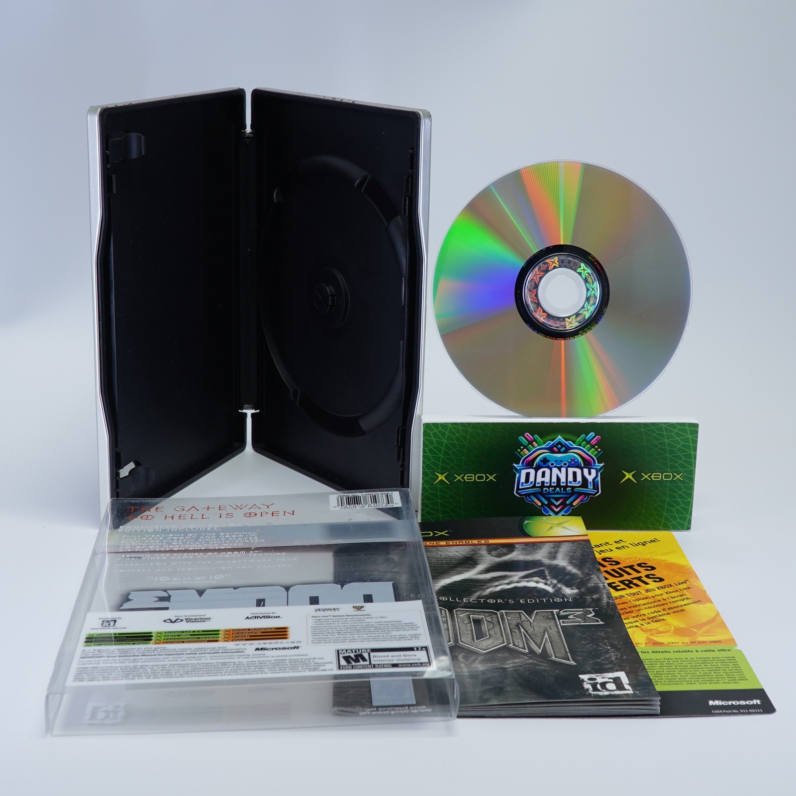 Doom 3 Limited Collector’s Edition CIB W/ Slipcover + Manual – Xbox