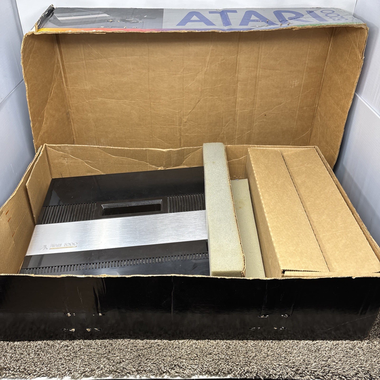 Atari 5200 Console Bundle Lot Tested With All Cables And Game in Box Console