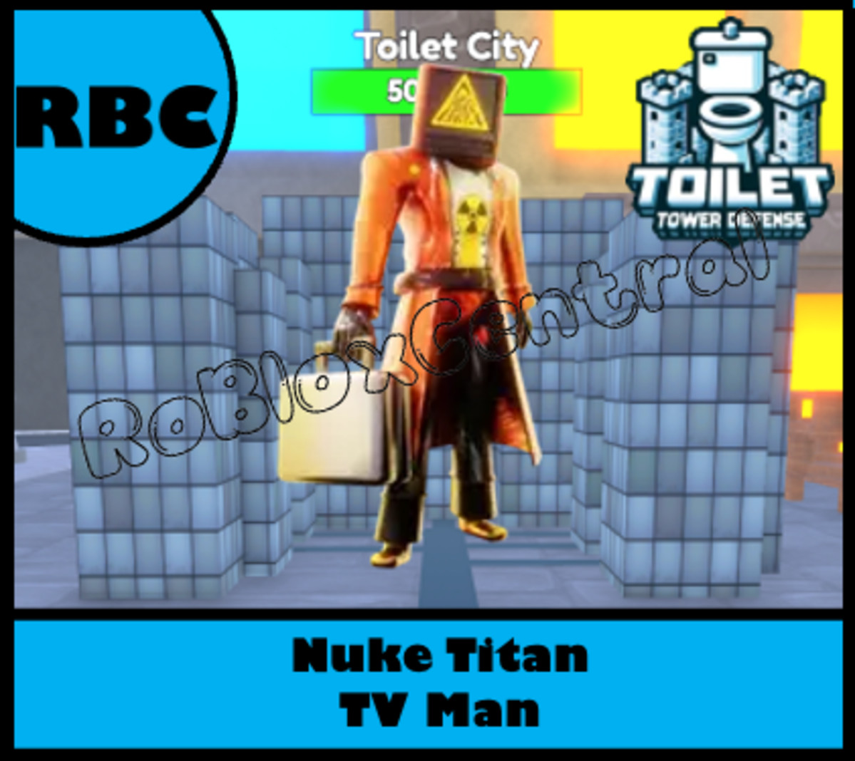 NUKE TITAN TV MAN – CHEAP TOILET TOWER DEFENSE – TTD UNIT
