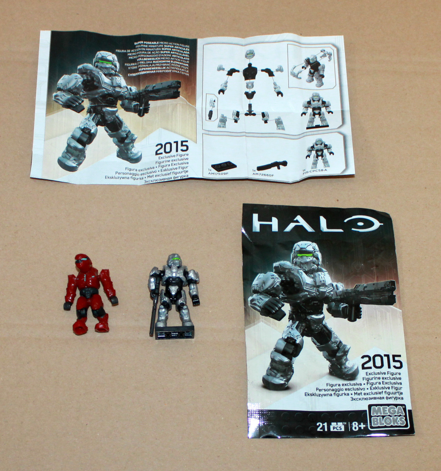 Halo Mini Exclusive Figure Mega Bloks Gamescom 2015 + 1 red mega blok figure ?