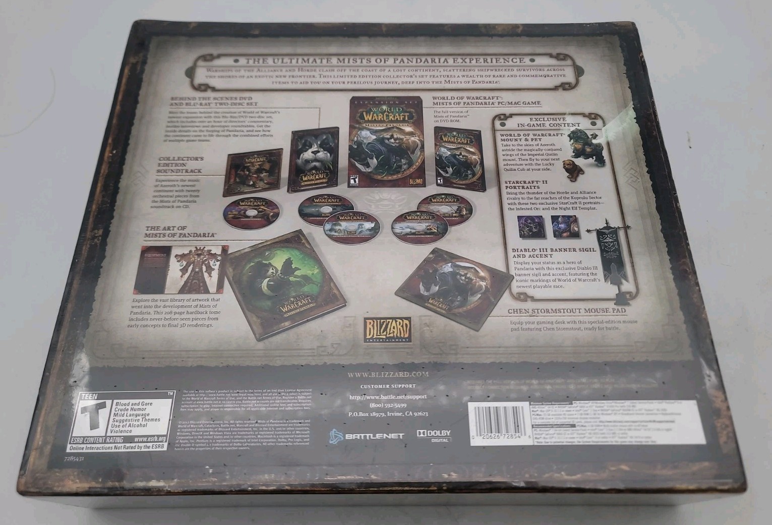 *NEW* World Of Warcraft: Mists Of Pandaria Collector’s Edition *FACTORY SEALED*