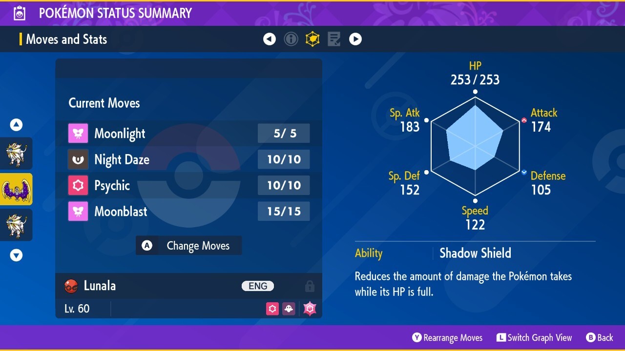 ✨ Shiny Lunala Event 💜 2019 American Eclipse 💜 Pokémon Scarlet & Violet