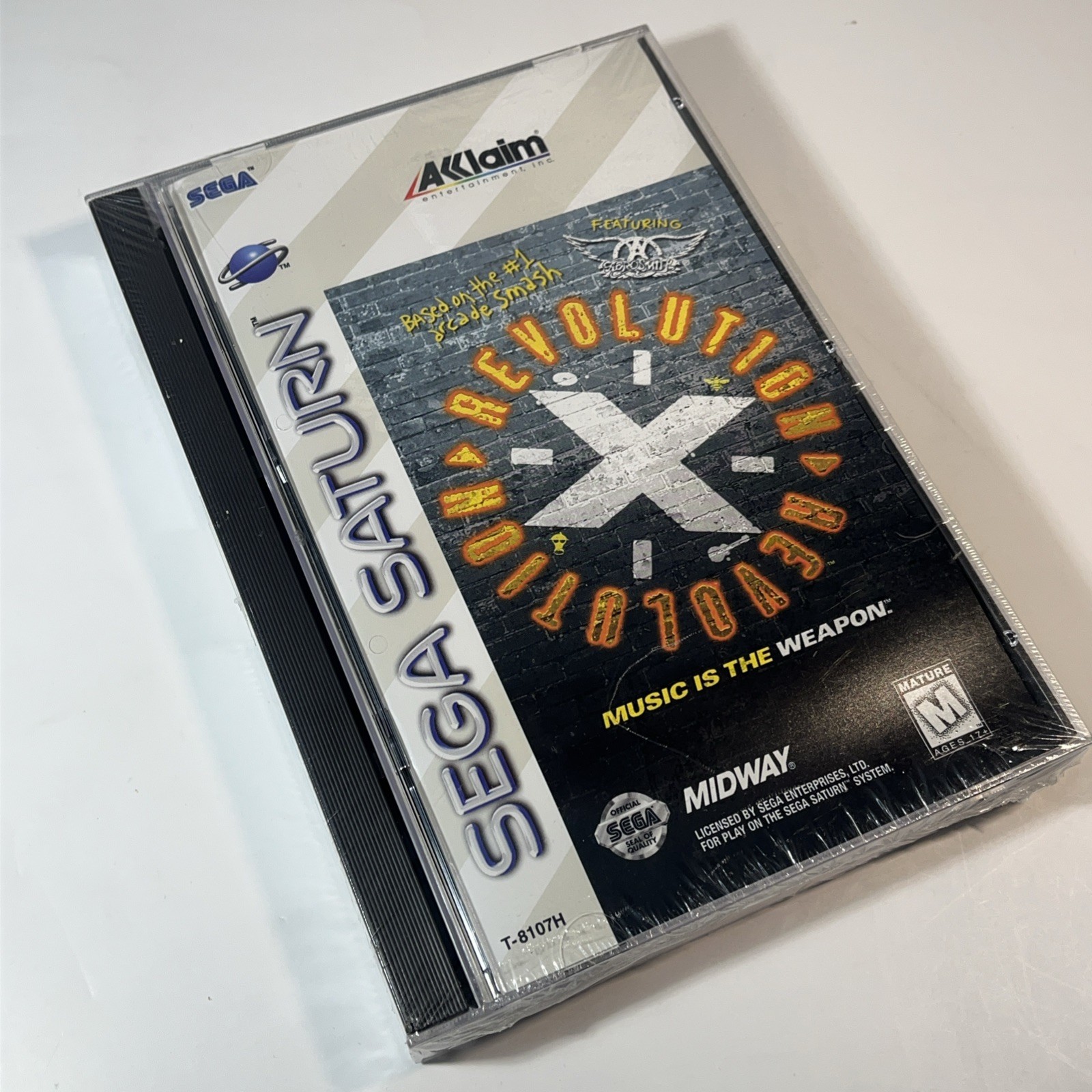 Revolution X (Sega Saturn, 1997) New & Factory Sealed Complete Aerosmith