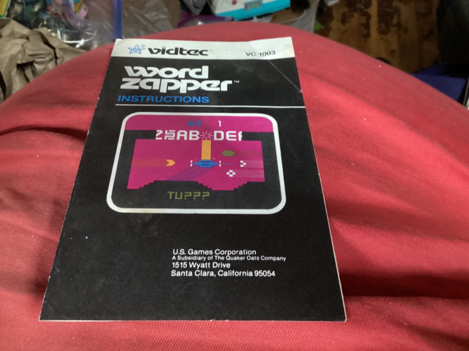 Atari 2600 Manual – Word Zapper