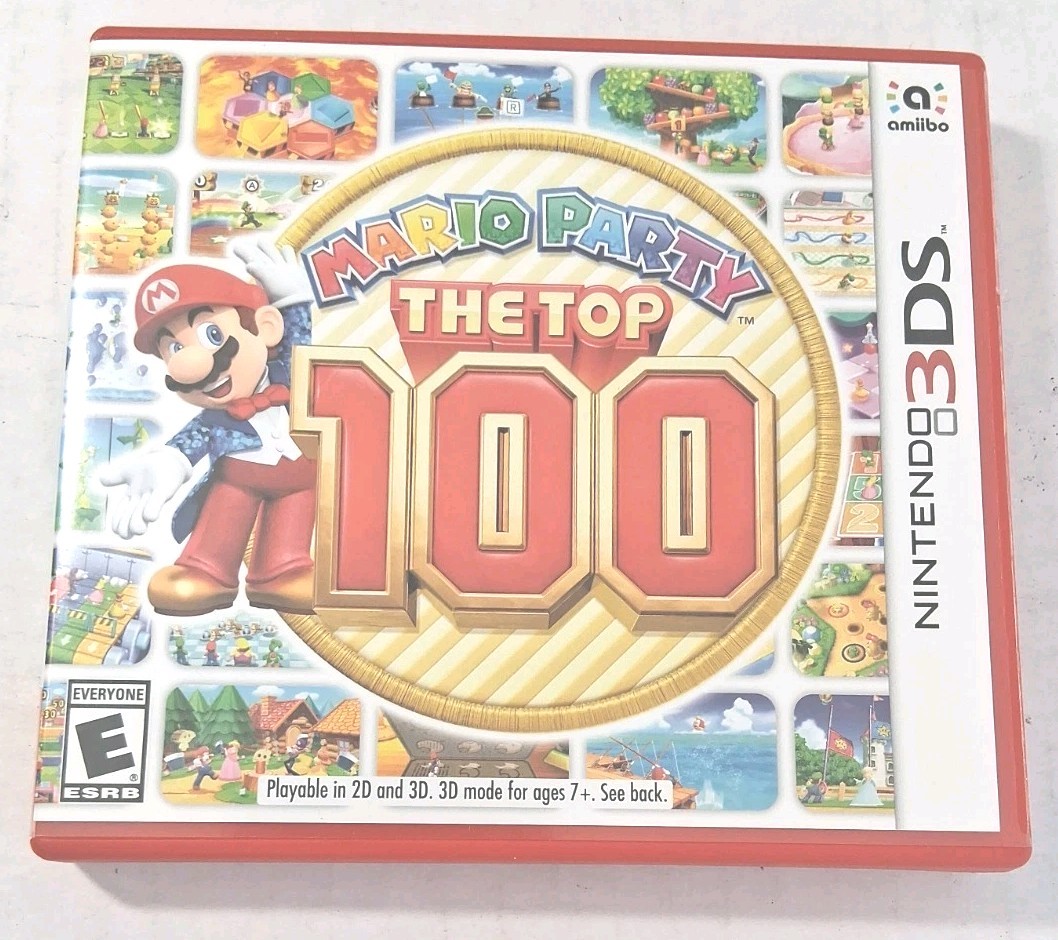 Mario Party: The Top 100 Nintendo 3DS Complete In Box CIB Also For 2DS Free Ship