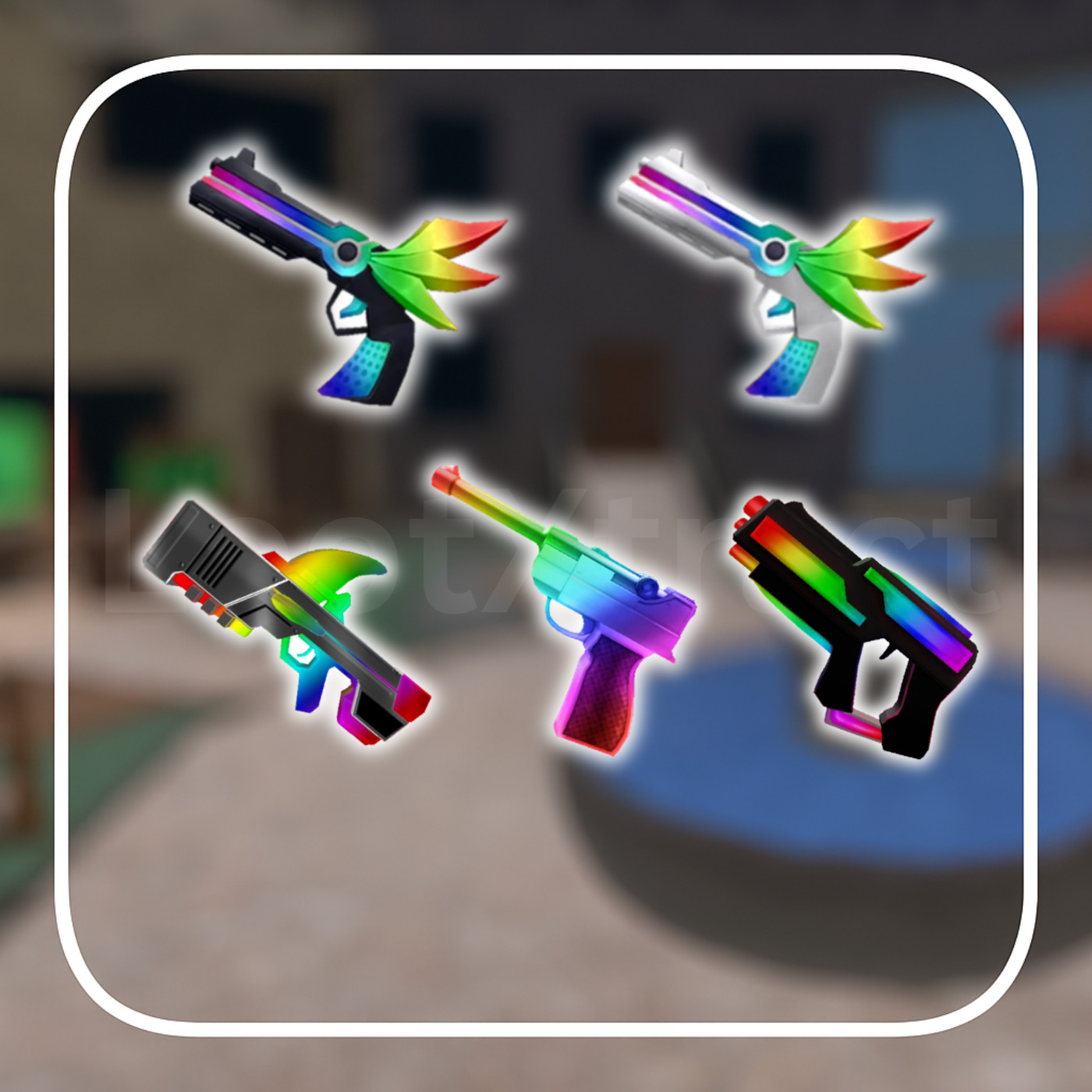 Chroma Gun Set | MM2 Murder Mystery 2 Rare Weapons & Knives | Limited Edition