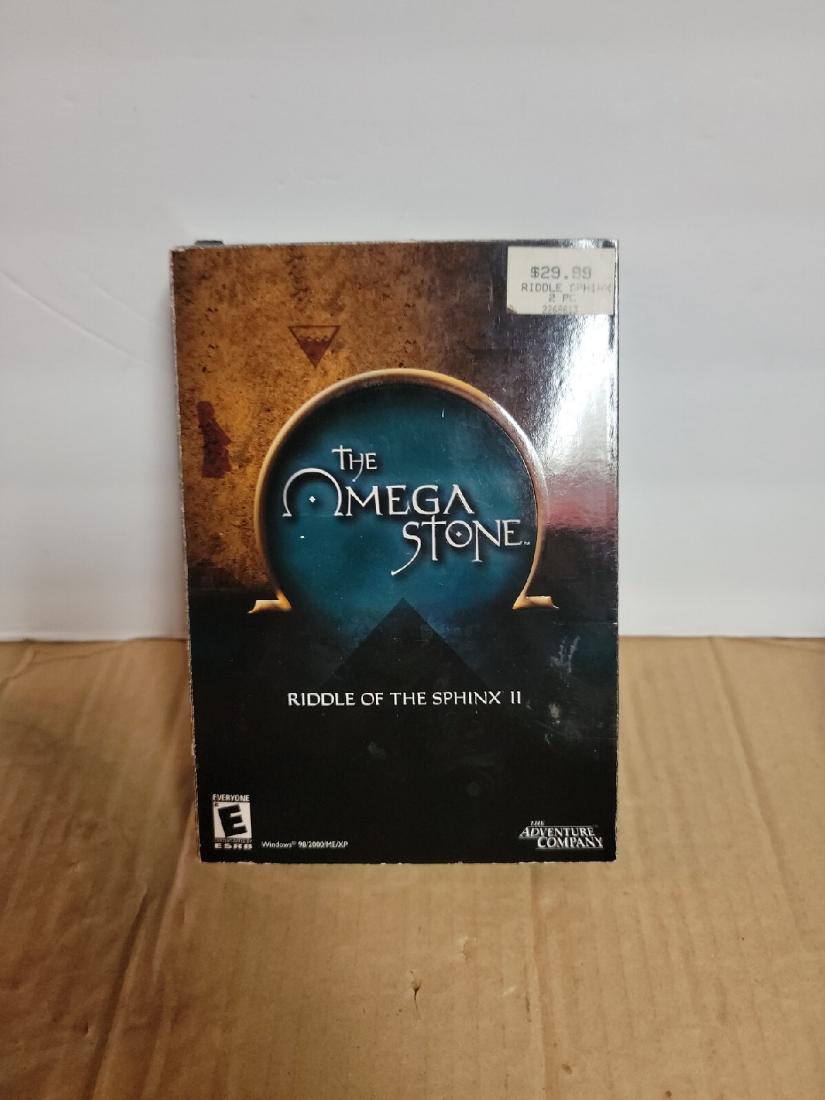 The Omega Stone Riddle of the Sphinx 2 The Adventure Company Box PC Game / 723-1
