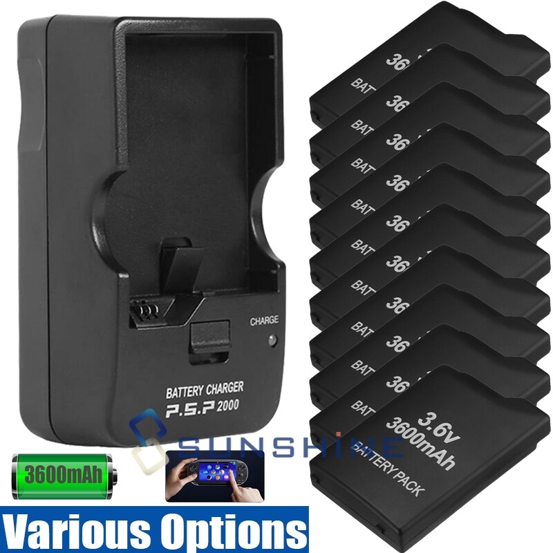 Rechargeable Battery Replacement / Charger For PSP 2000 2001 slim 3000 3001 lite